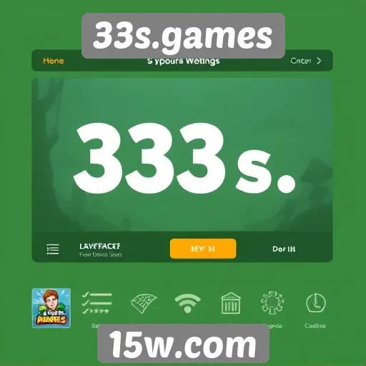 Análise da interface do usuário do 33s.games